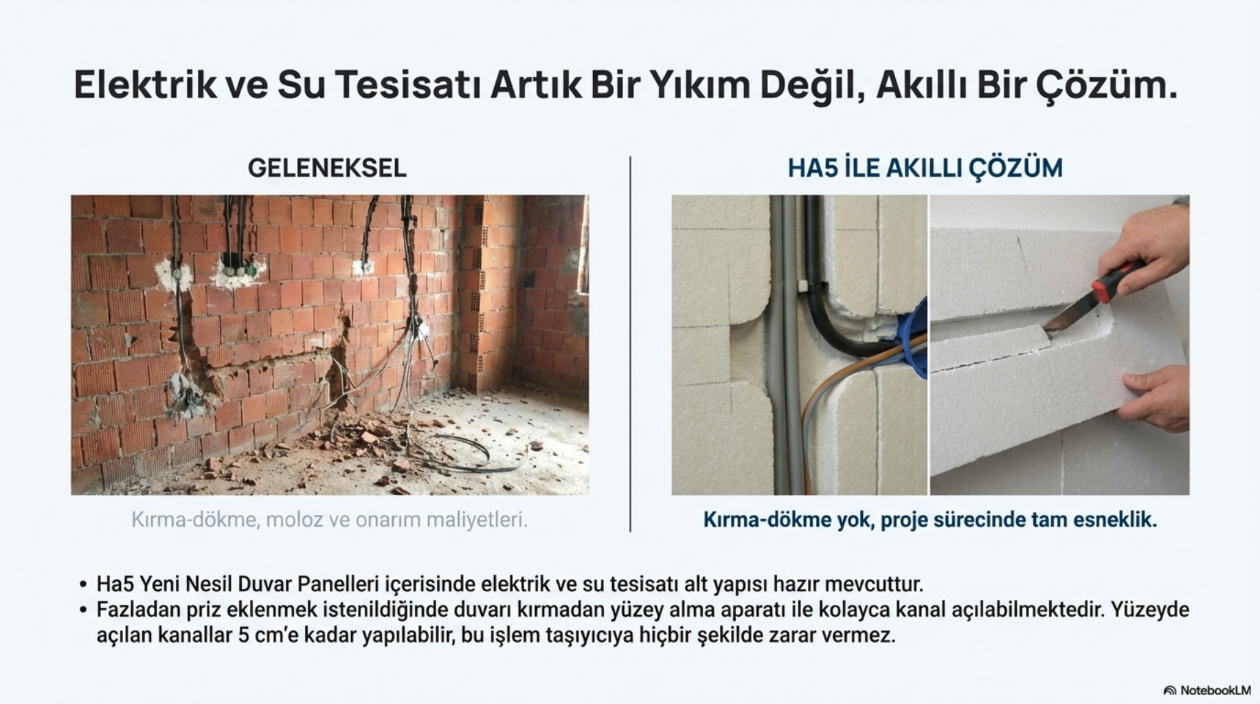 Elektrik ve su tesisatı çözümü