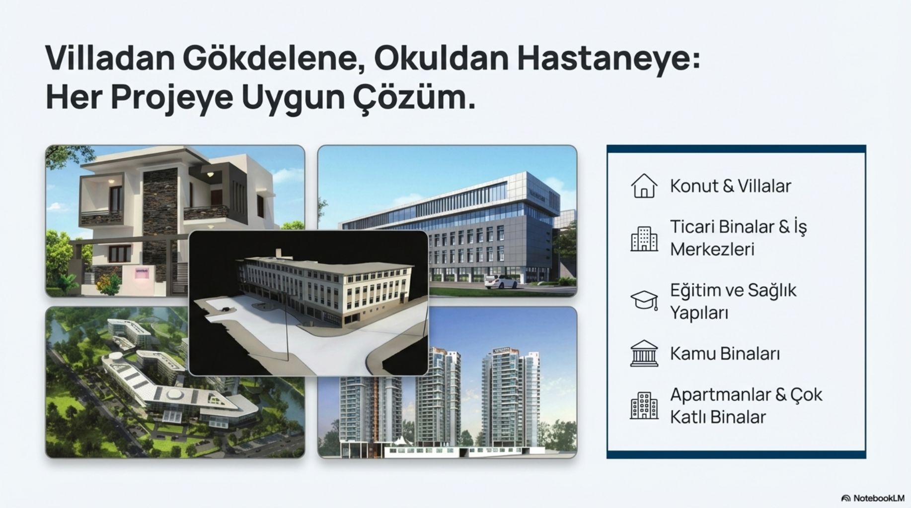 Her projeye uygun çözüm