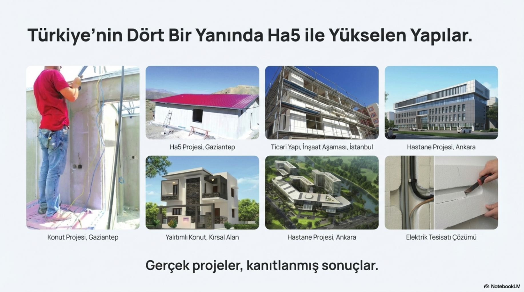Türkiye genelinde Ha5 yapıları