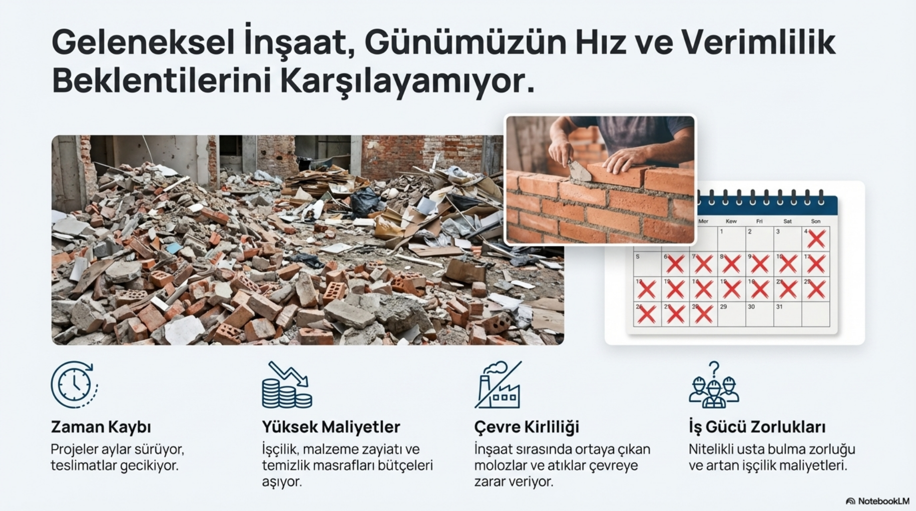 Geleneksel inşaatın sorunları